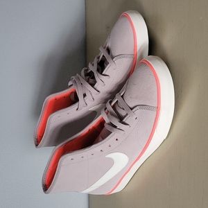 Gray Nike high tops